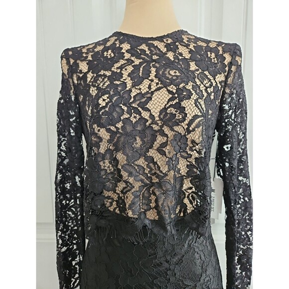 NWT Jason Wu 2 Piece Set Pencil Skirt & Top Black Lace Size 2  $400 MSRP - Picture 3 of 15